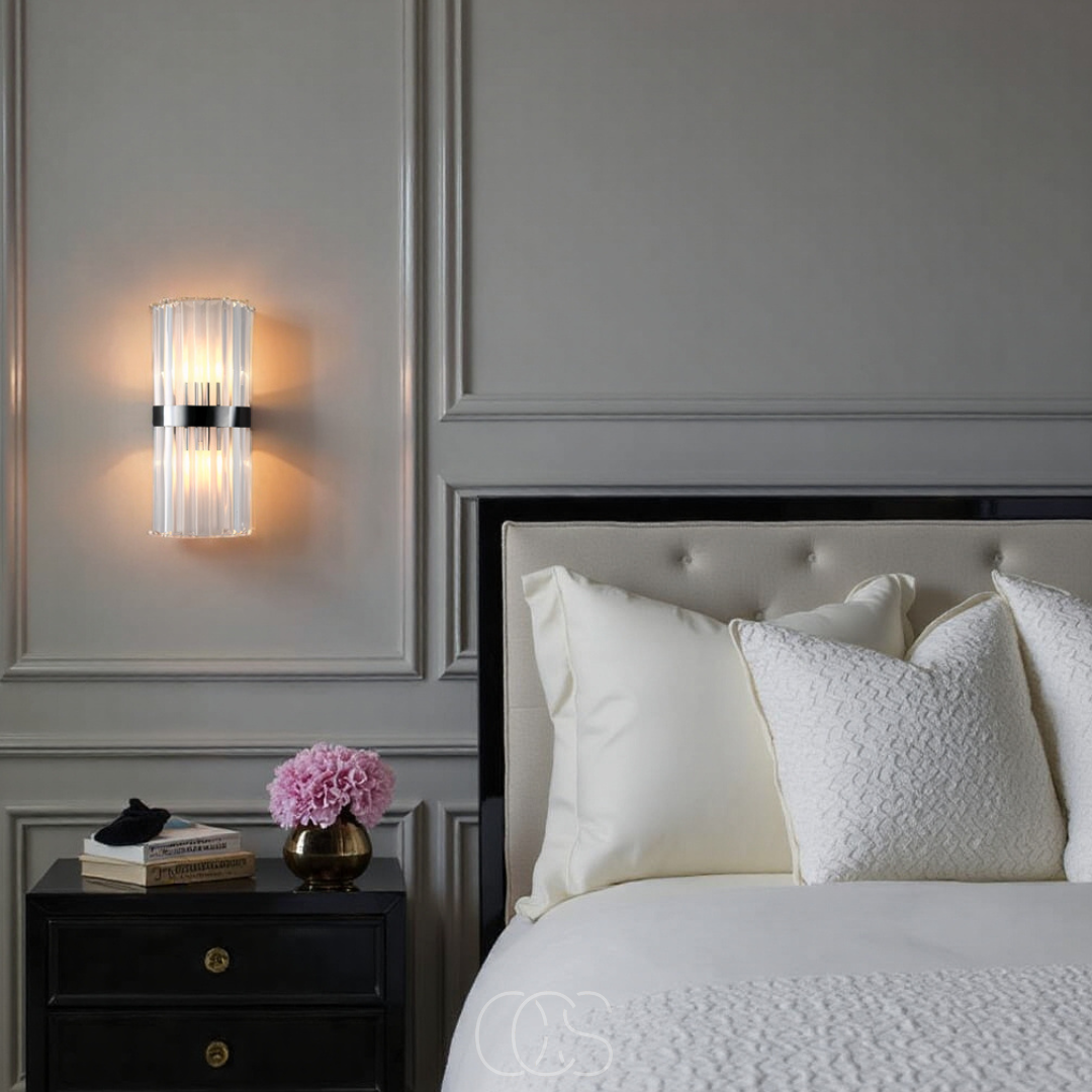 Luxury Crystal Wall Lamp - Stainless Steel & Crystal | Orntli