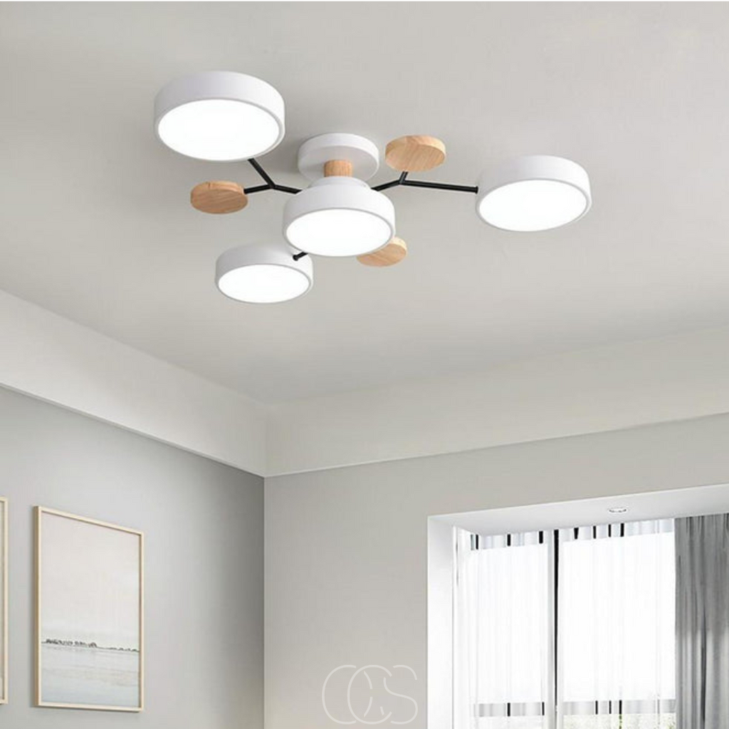Macaron Metal LED Ceiling Lamp - Dimmable 3-Color | Orntli