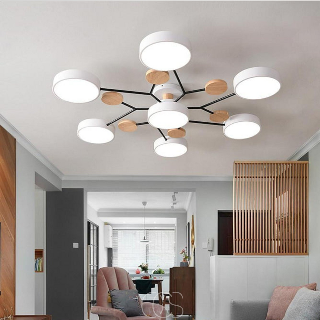 Macaron Metal LED Ceiling Lamp - Dimmable 3-Color | Orntli