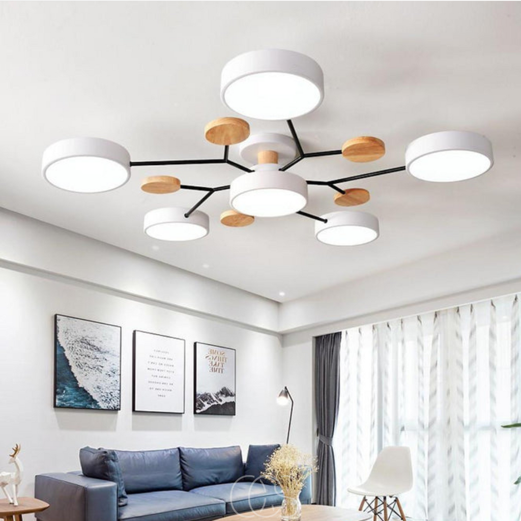 Macaron Metal LED Ceiling Lamp - Dimmable 3-Color | Orntli