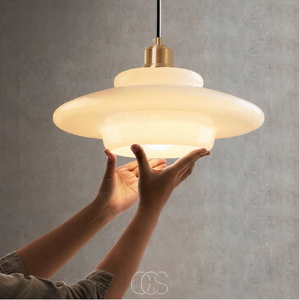 Perle pendant lamp - Brass & Glass | Orntli
