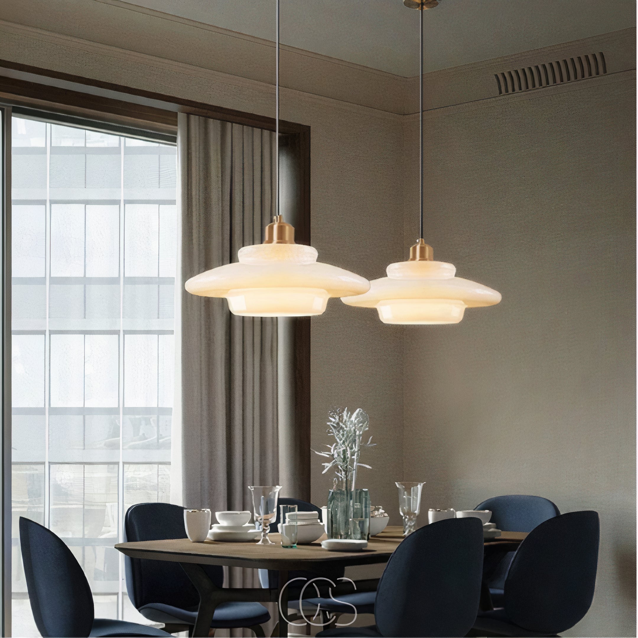 Perle pendant lamp - Brass & Glass | Orntli