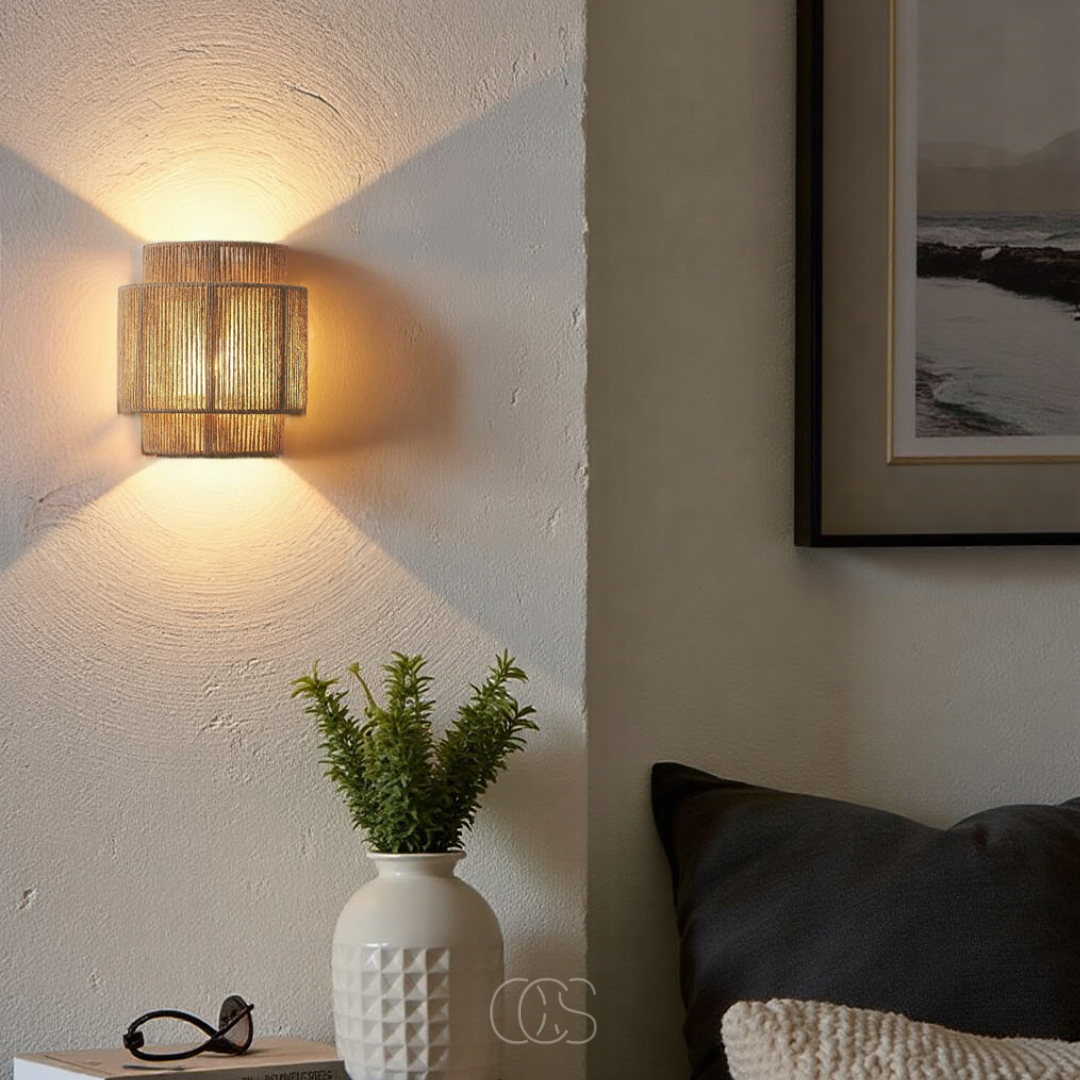 Rattan Boho Wall Lamp | Orntli