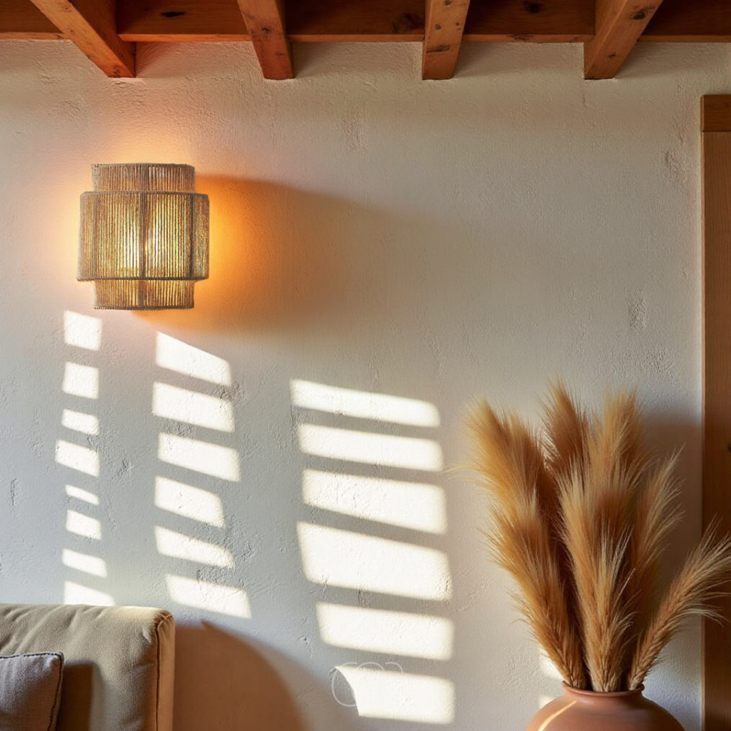 Rattan Boho Wall Lamp | Orntli