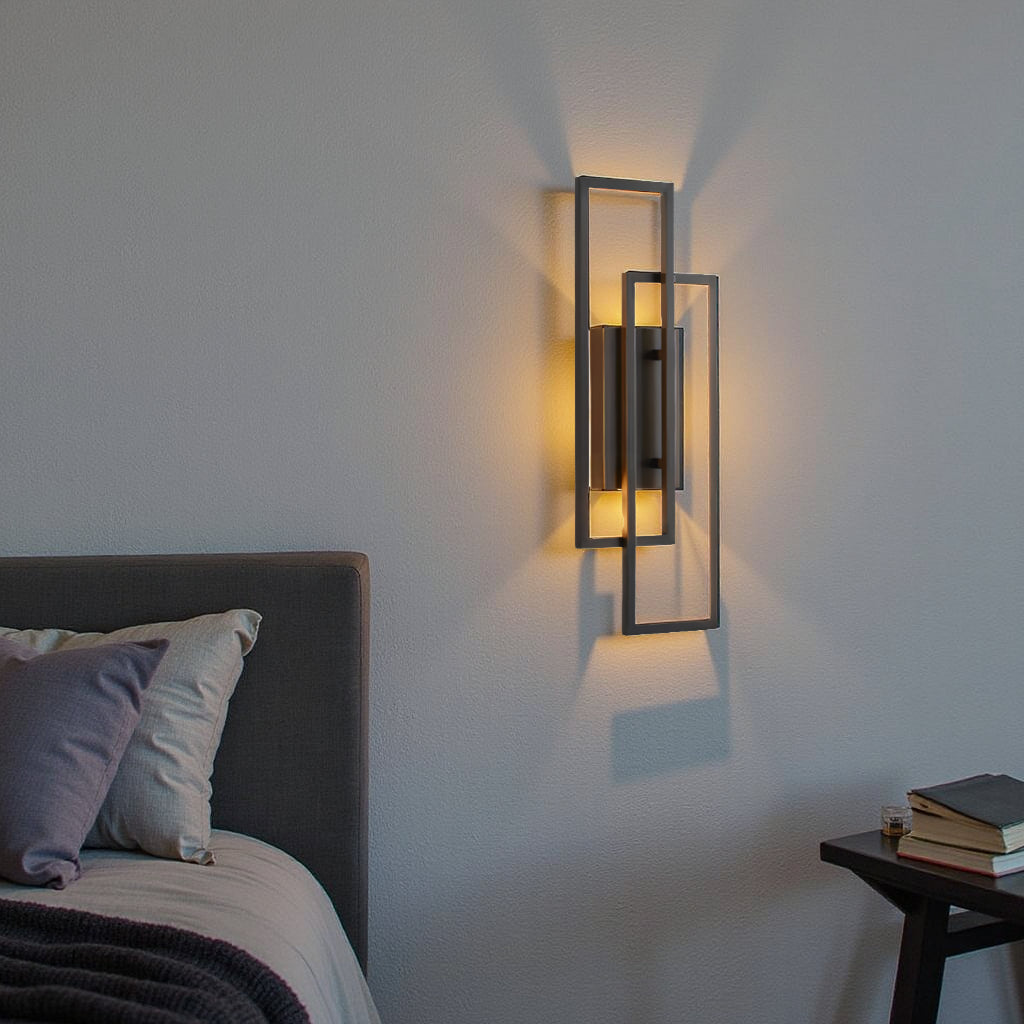 Rectangular Geometric LED Wall Lamp | Orntli