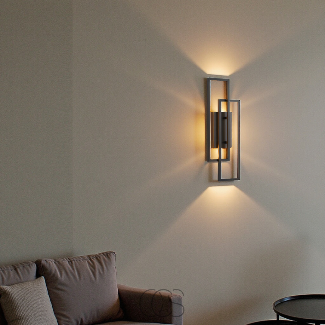 Rectangular Geometric LED Wall Lamp | Orntli