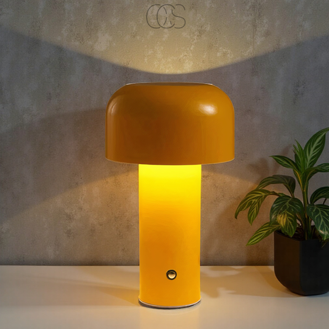 Retro-Tischlampe – kabellos, dimmbar & kann überall platziert werden | Orntli