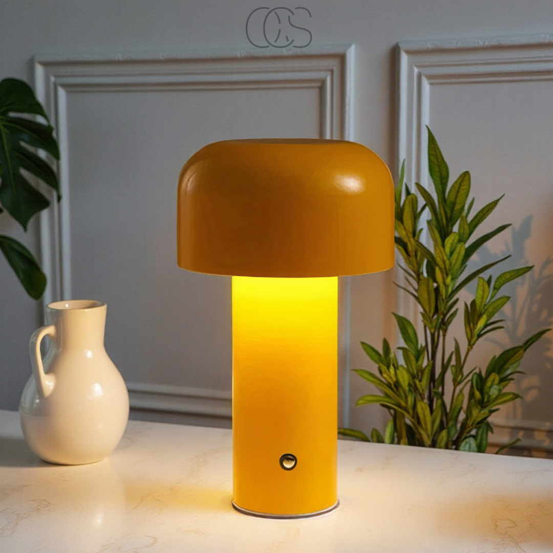 Retro-Tischlampe – kabellos, dimmbar & kann überall platziert werden | Orntli
