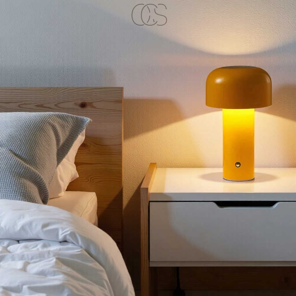 Retro-Tischlampe – kabellos, dimmbar & kann überall platziert werden | Orntli