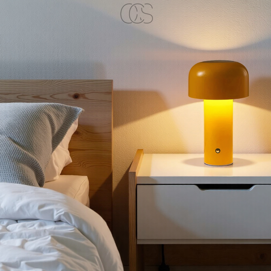 Retro-Tischlampe – kabellos, dimmbar & kann überall platziert werden | Orntli