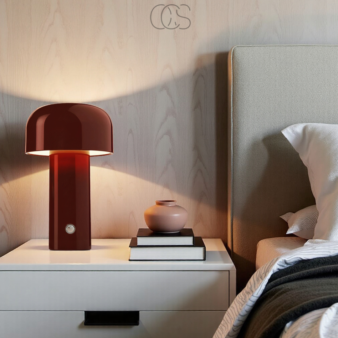 Retro-Tischlampe – kabellos, dimmbar & kann überall platziert werden | Orntli