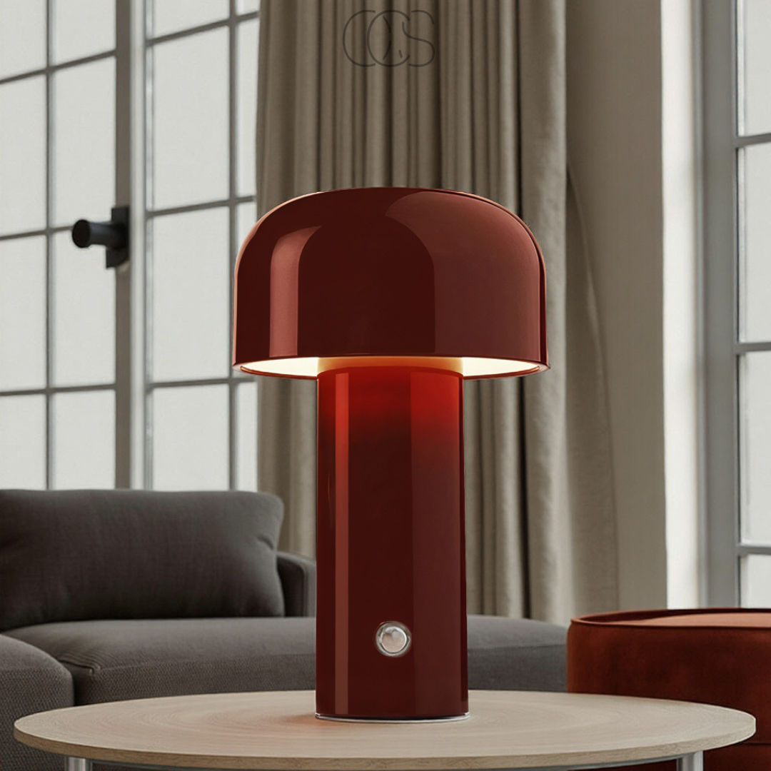 Retro-Tischlampe – kabellos, dimmbar & kann überall platziert werden | Orntli