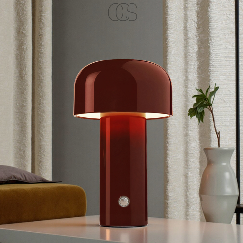 Retro-Tischlampe – kabellos, dimmbar & kann überall platziert werden | Orntli