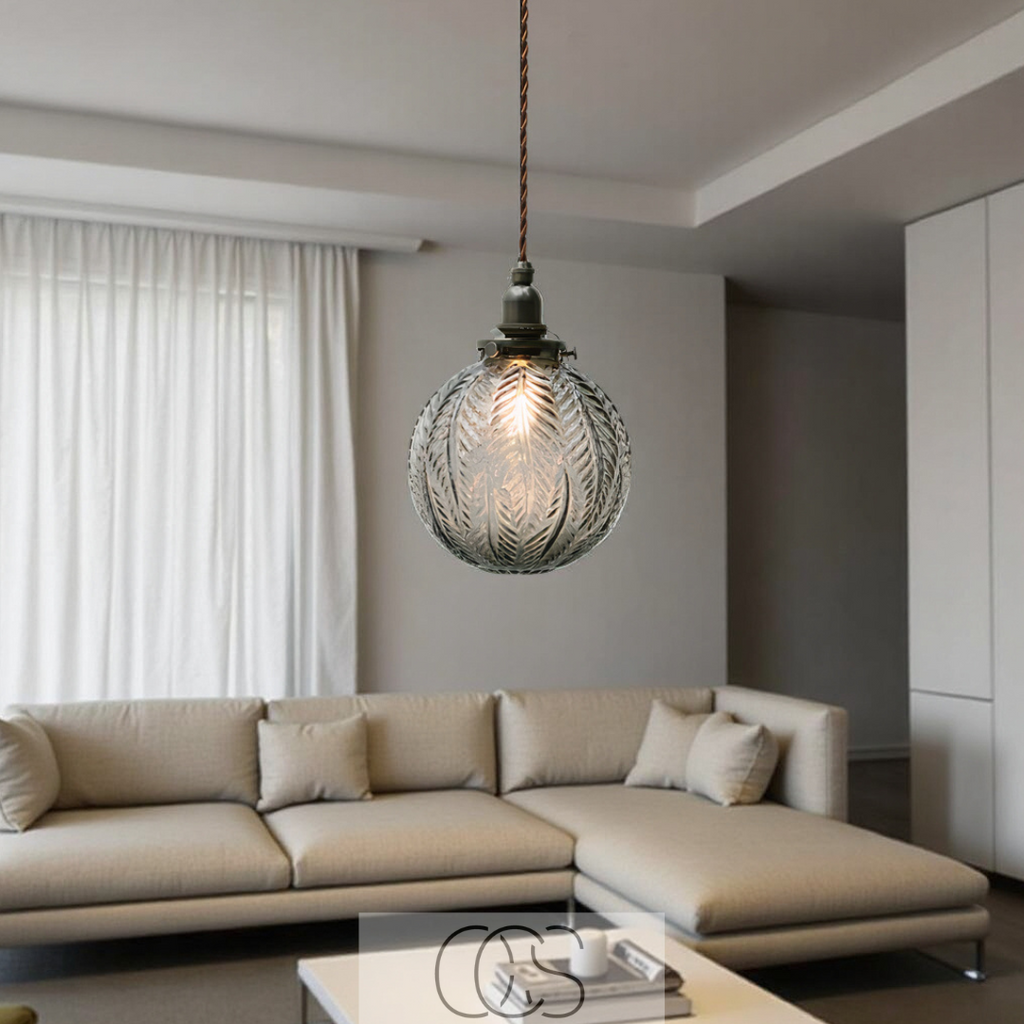 Round Pendant Lamp Glass - Smoke Color | Orntli