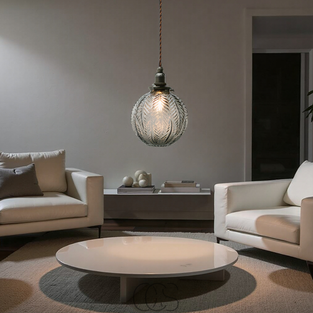 Round Pendant Lamp Glass - Smoke Color | Orntli