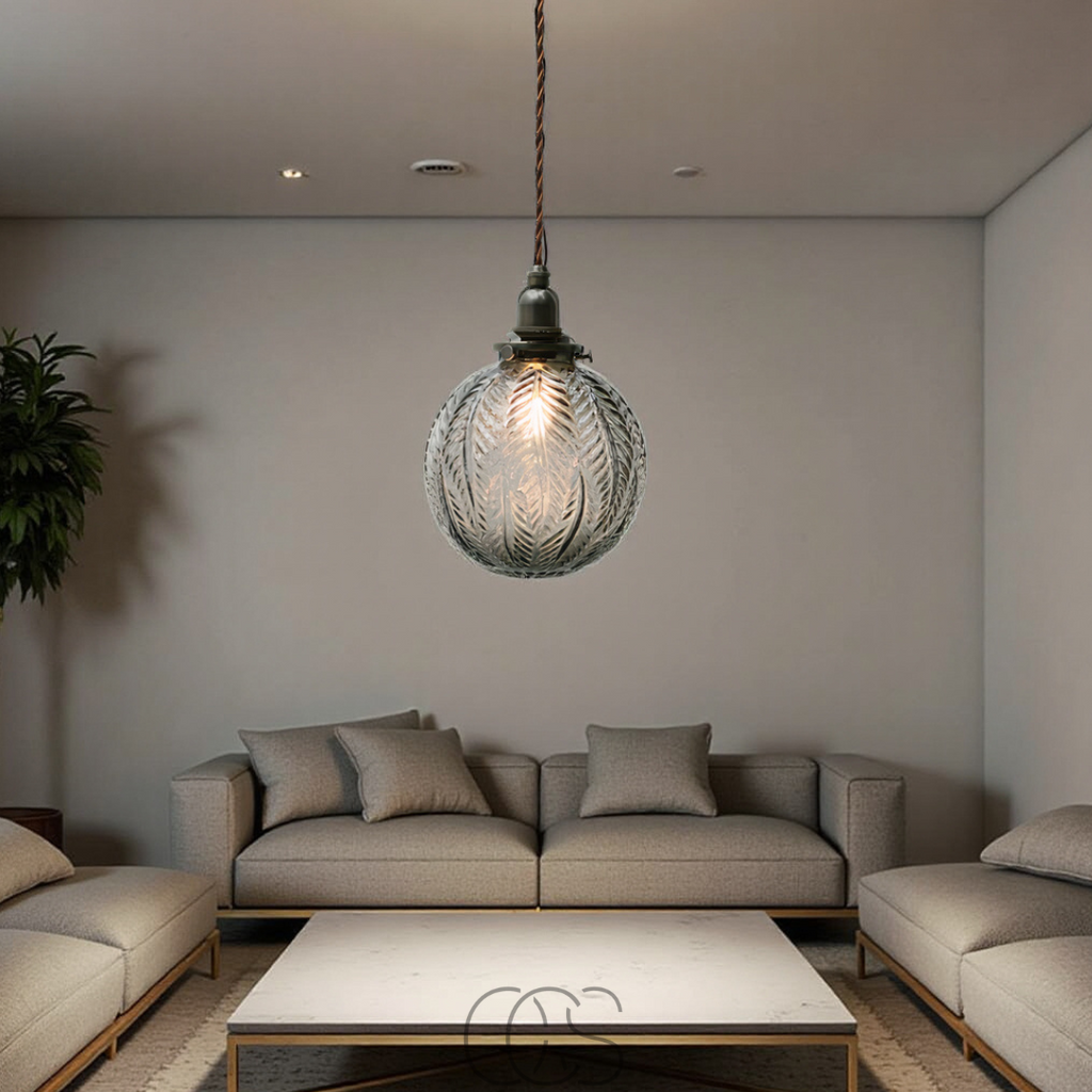 Round Pendant Lamp Glass - Smoke Color | Orntli