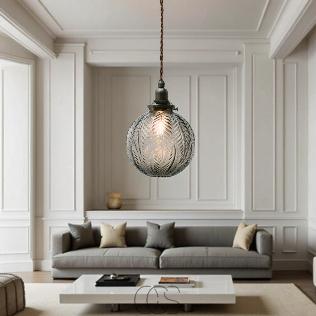 Round Pendant Lamp Glass - Smoke Color | Orntli