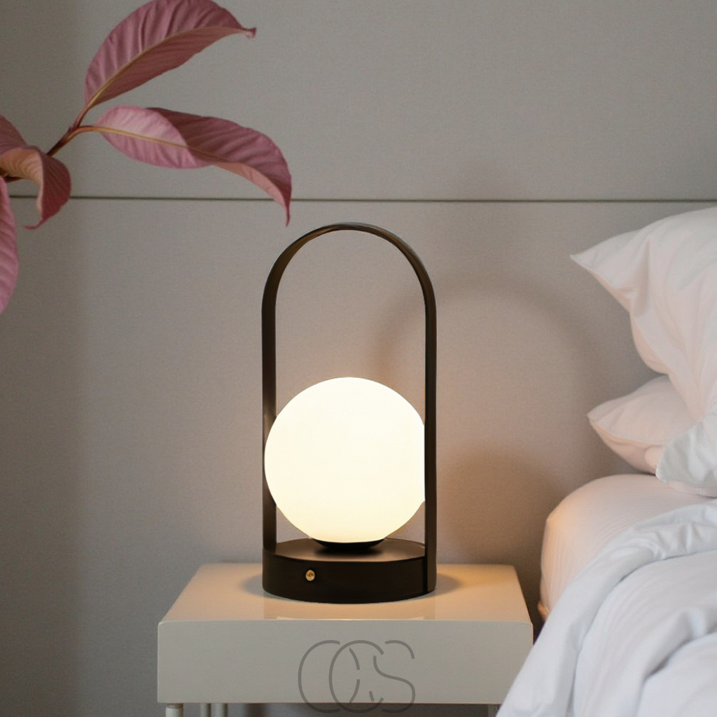 Lampada da tavolo sferica - Luce notturna LED wireless | Orntli