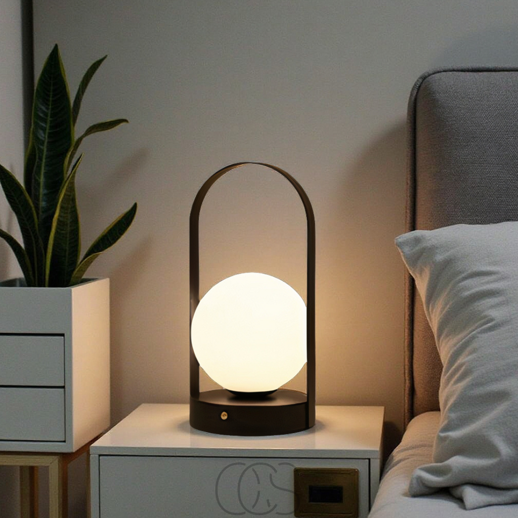 Lampada da tavolo sferica - Luce notturna LED wireless | Orntli