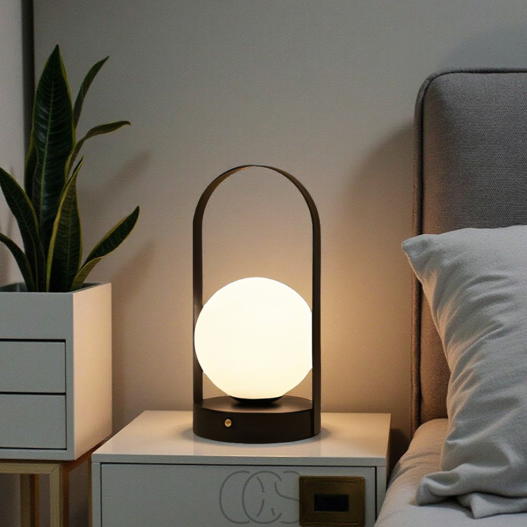 Lampada da tavolo sferica - Luce notturna LED wireless | Orntli