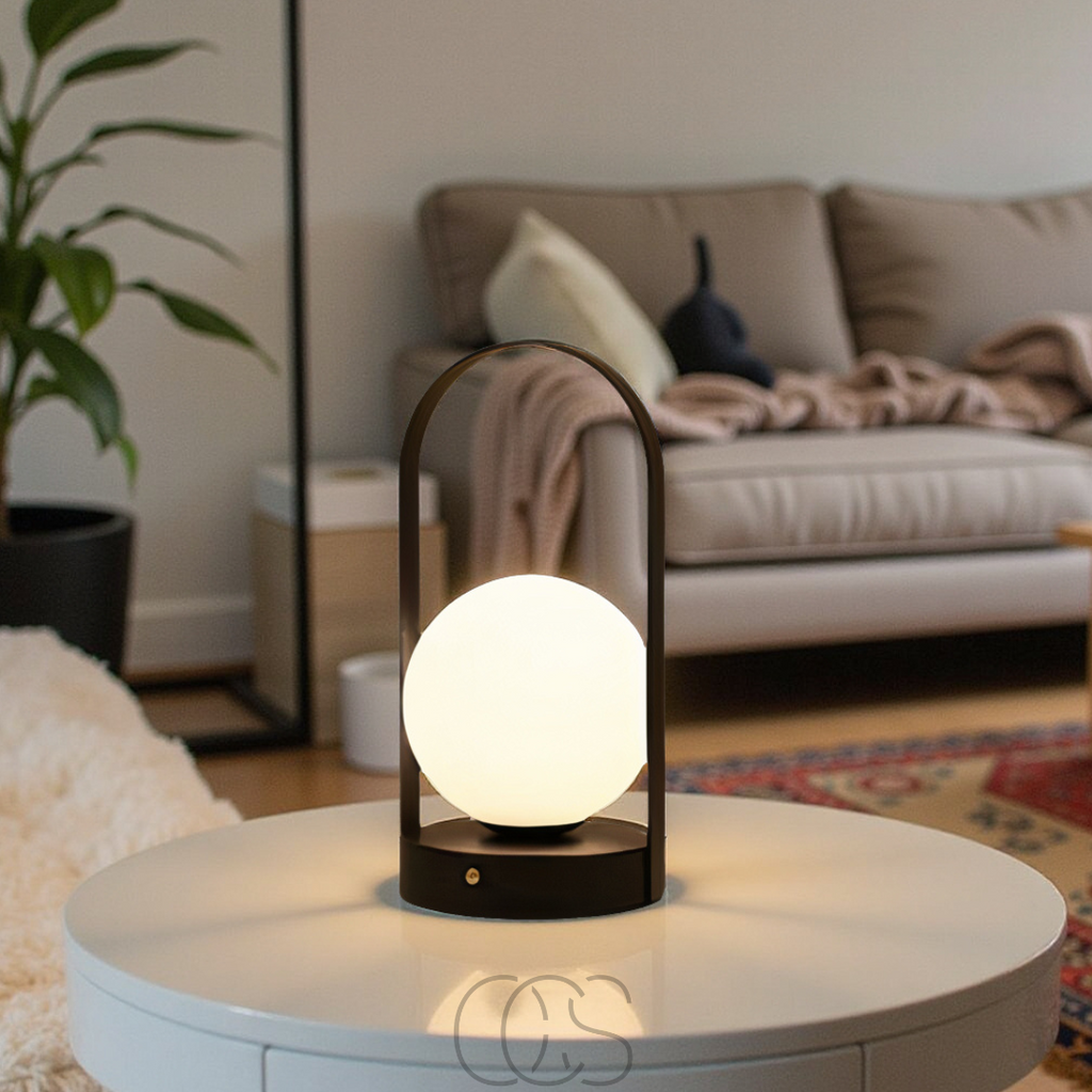 Lampada da tavolo sferica - Luce notturna LED wireless | Orntli