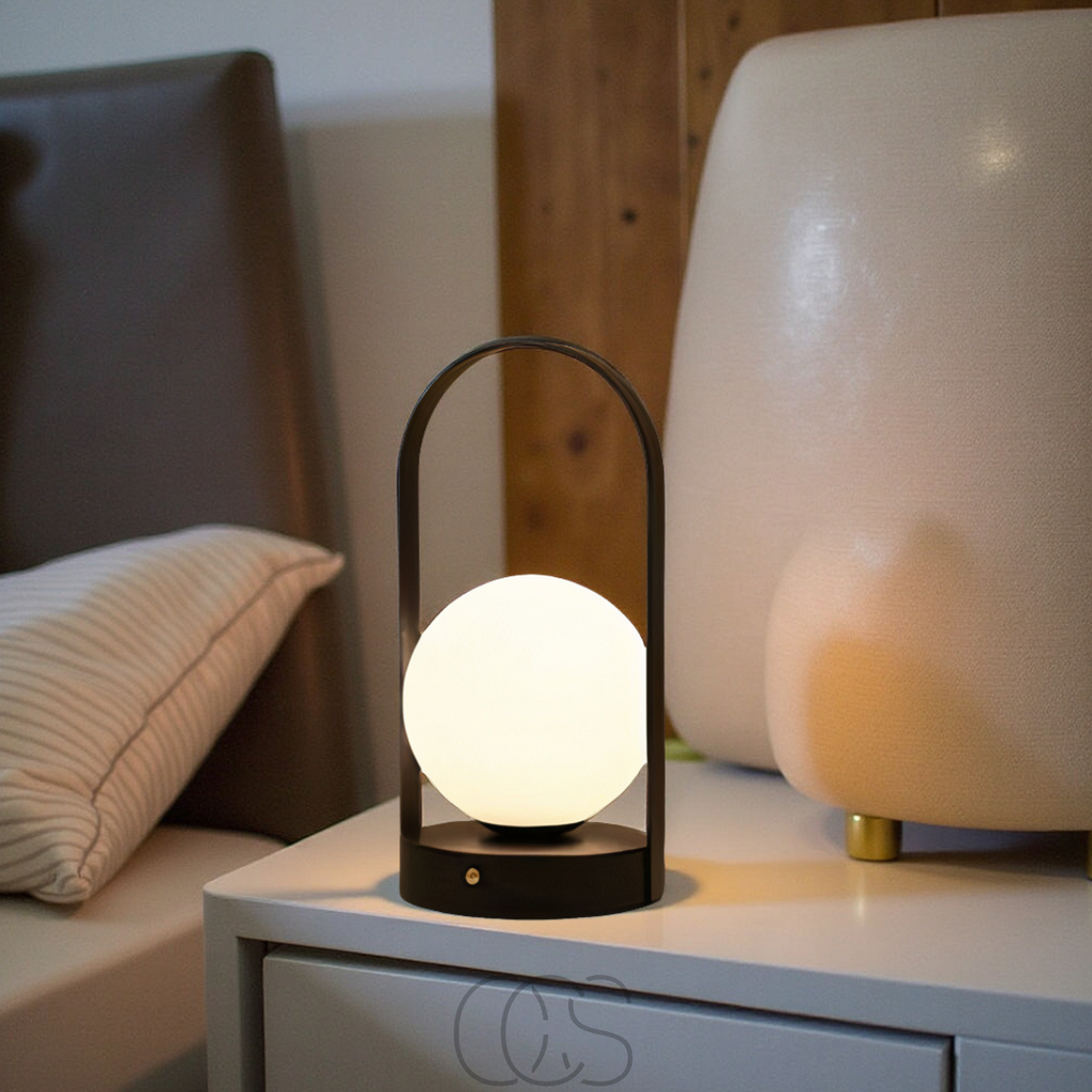 Lampada da tavolo sferica - Luce notturna LED wireless | Orntli