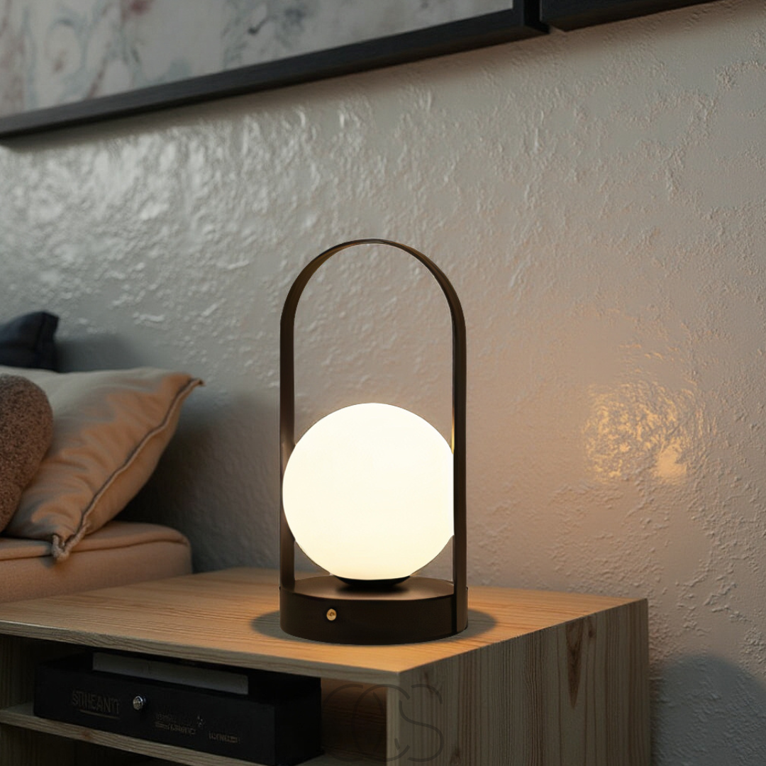 Lampada da tavolo sferica - Luce notturna LED wireless | Orntli