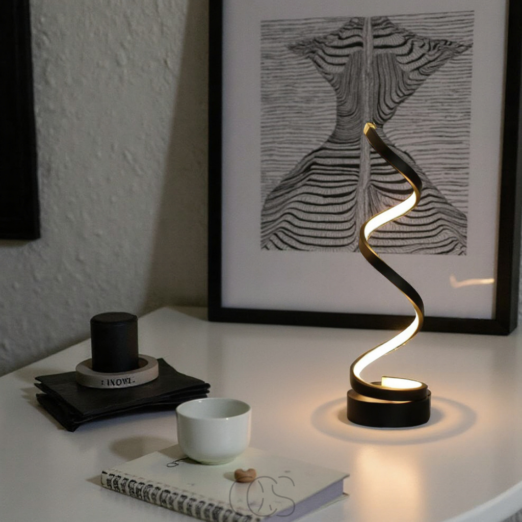 Spiral Lamp – modern design with 3 light colors & energy-efficient LED | Orntli