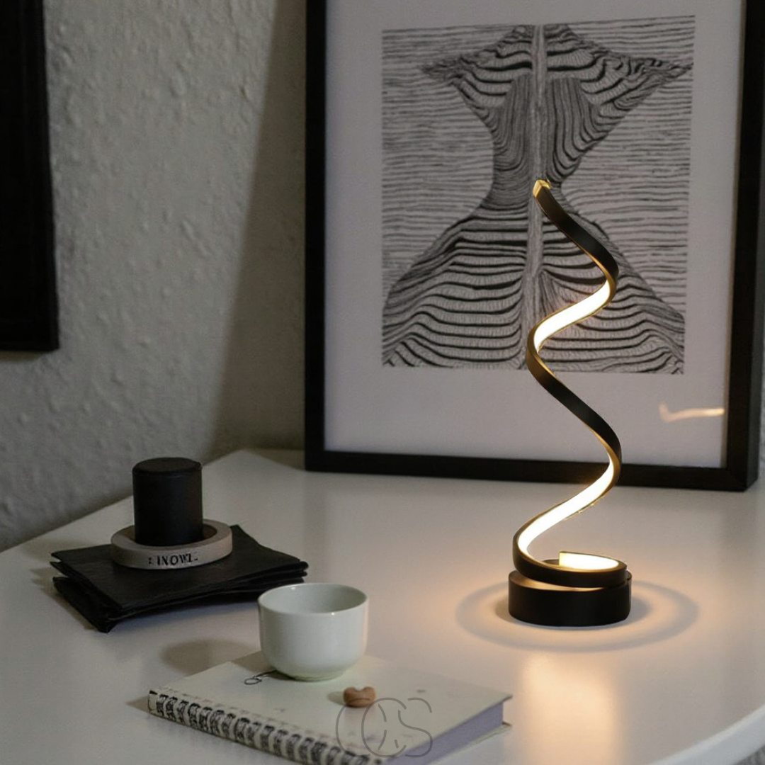 Spiral Lamp – modern design with 3 light colors & energy-efficient LED | Orntli