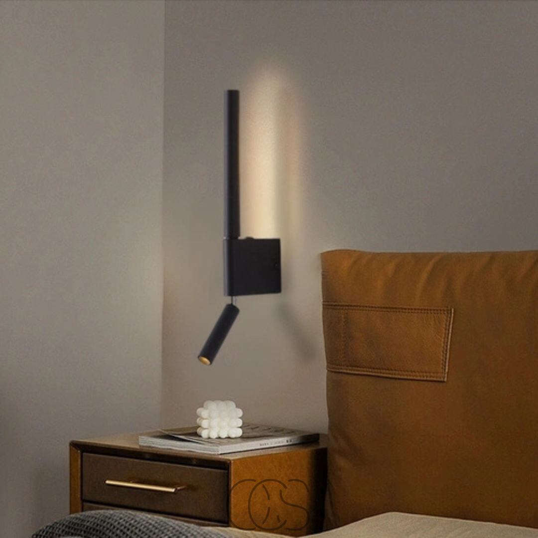 Stilvolle LED-Wandlampe mit Leselampe | Orntli