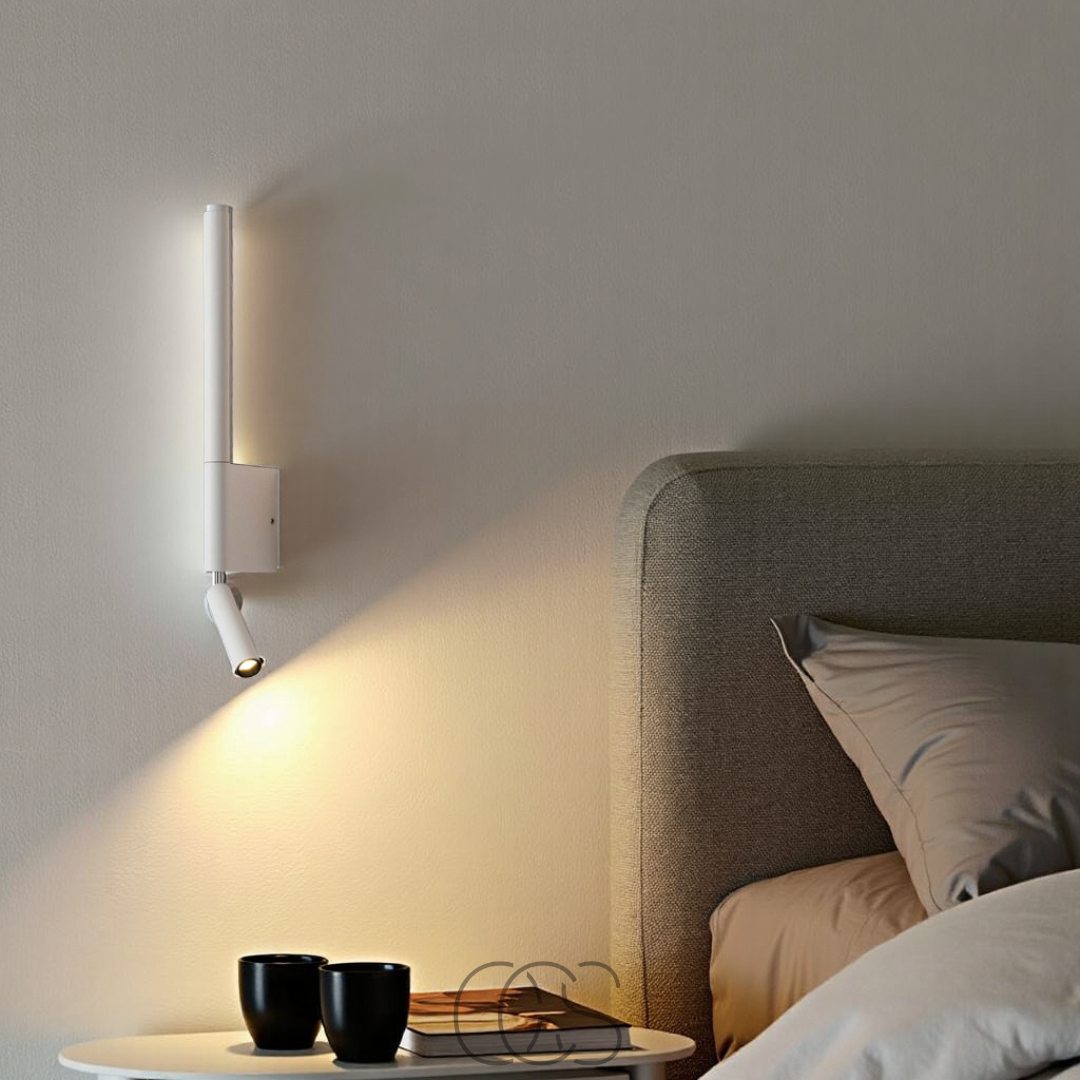 Stilvolle LED-Wandlampe mit Leselampe | Orntli