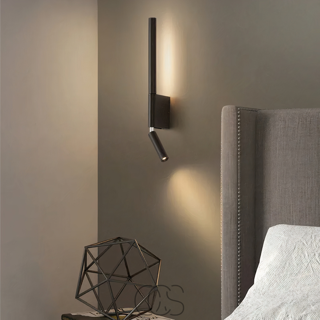 Stilvolle LED-Wandlampe mit Leselampe | Orntli