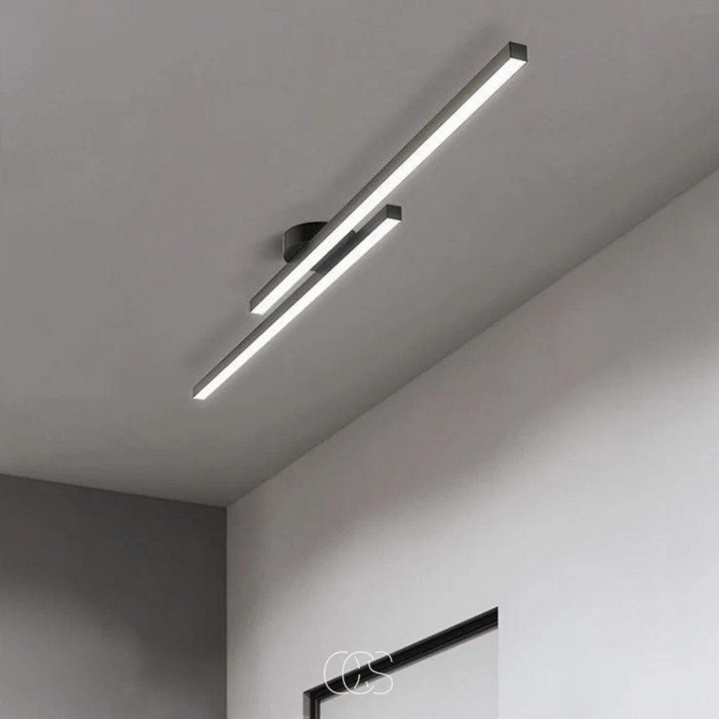 lámpara de techo moderna de aluminio - Iluminación de techo elegante | Orntli