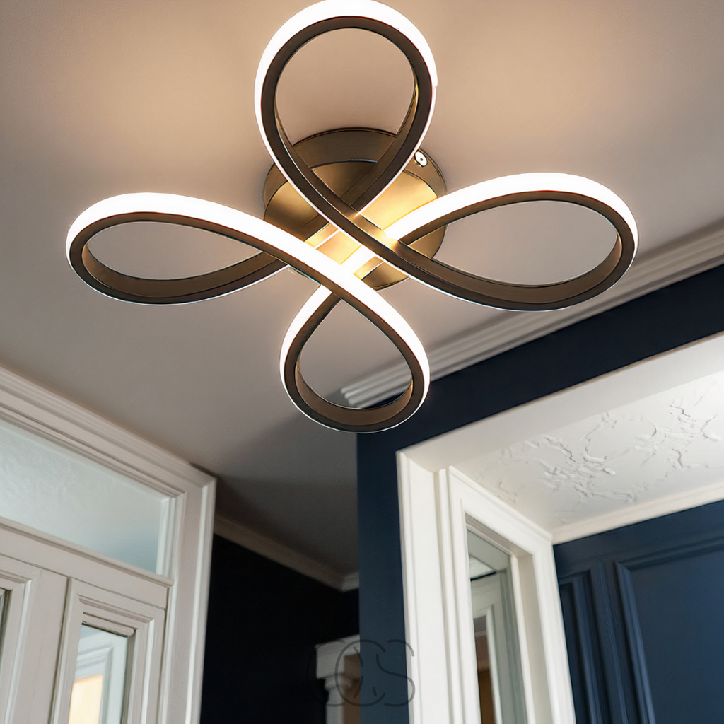Orntli – Lámpara de techo LED Klaver – Diseño moderno con función de atenuación ambiental | Orntli