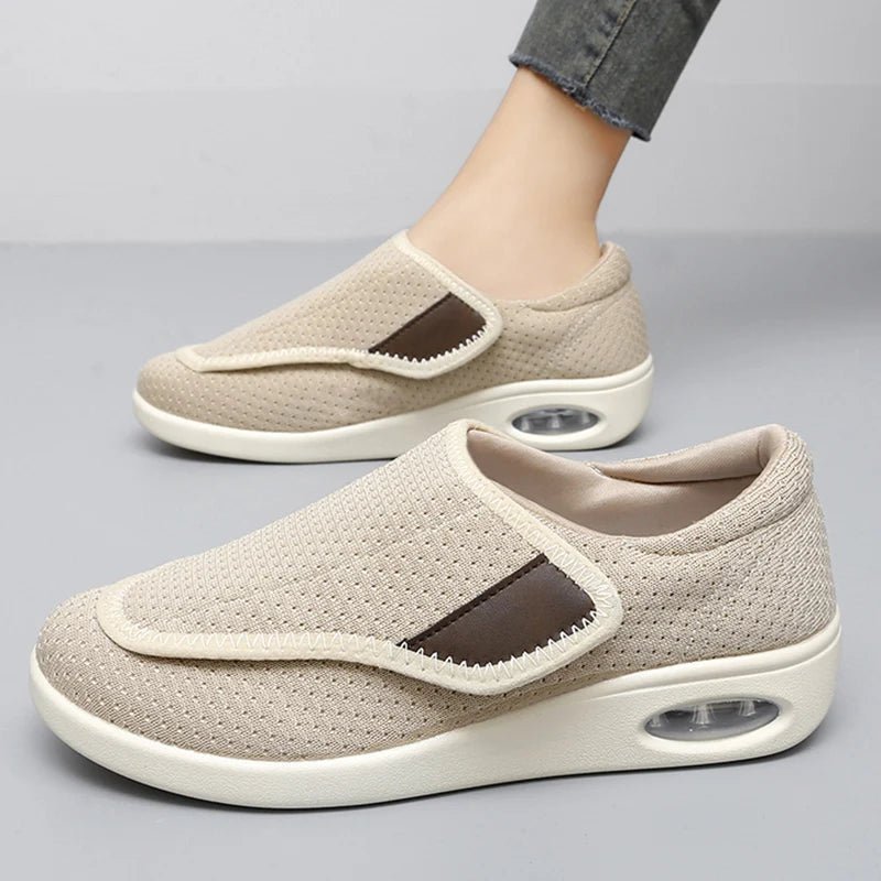 NovaStride Diabetic Walking Shoes for Wide Feet With Adjustable Orthopedic Support