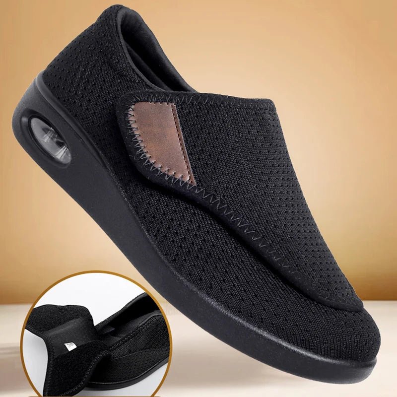 NovaStride Diabetic Walking Shoes for Wide Feet With Adjustable Orthopedic Support