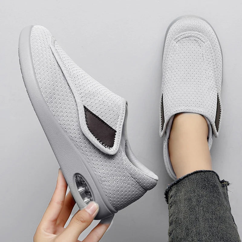 NovaStride Diabetic Walking Shoes for Wide Feet With Adjustable Orthopedic Support