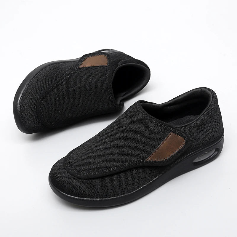 NovaStride Diabetic Walking Shoes for Wide Feet With Adjustable Orthopedic Support