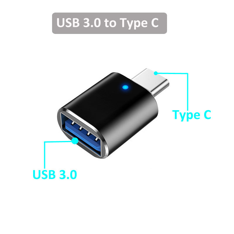 OTG Type-C To USB 3.0 And iOS Compatible Connector For Devices