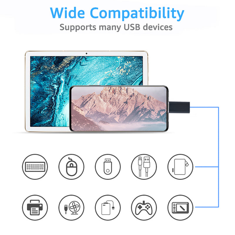 OTG Type-C To USB 3.0 And iOS Compatible Connector For Devices