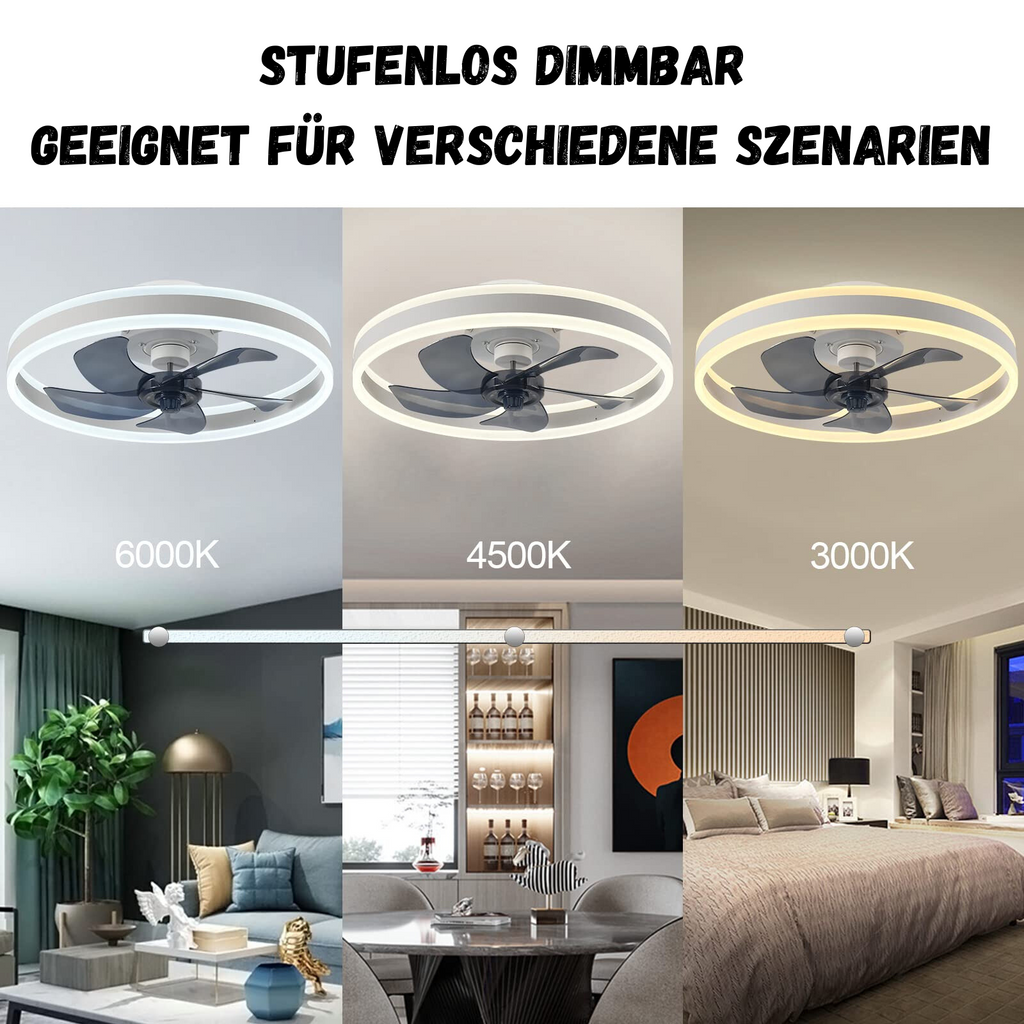 Lunara modern okos mennyezeti ventilátor távirányítós LED világítással
