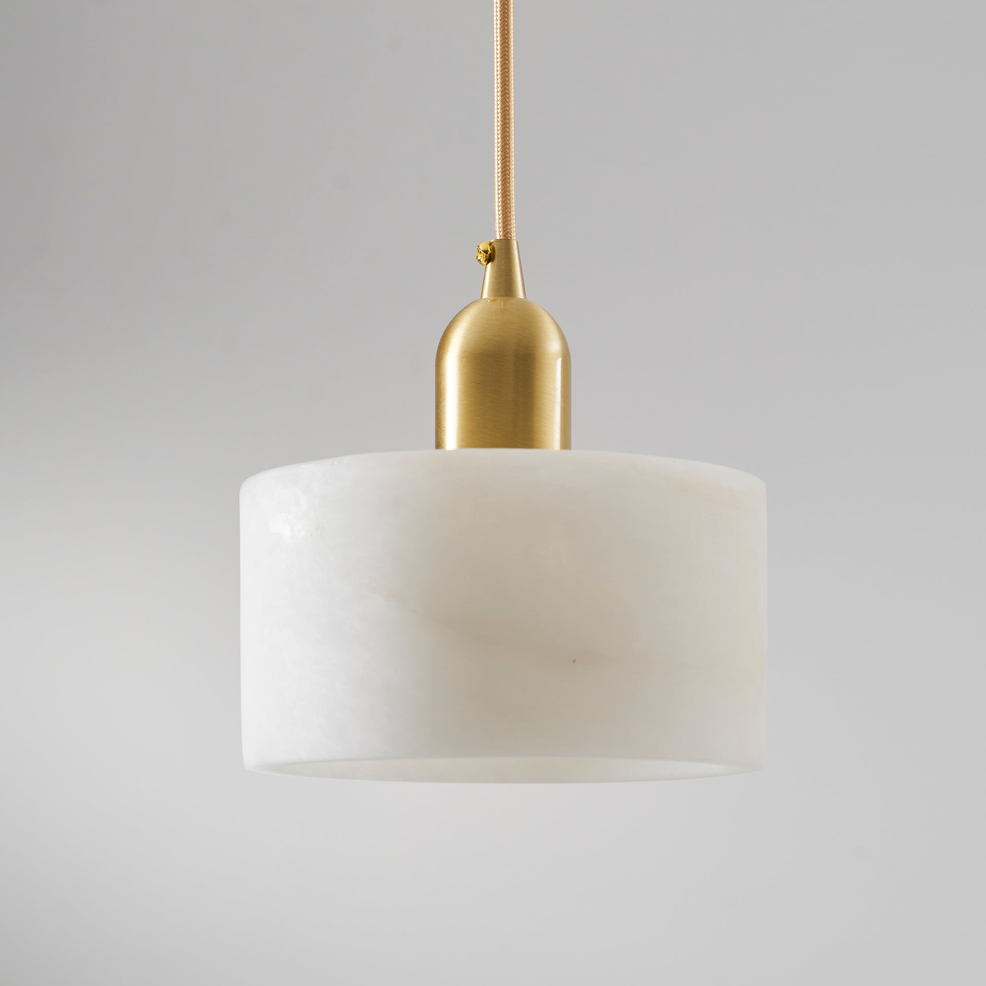 Odyssey cilindervormige hanglamp van massief albast