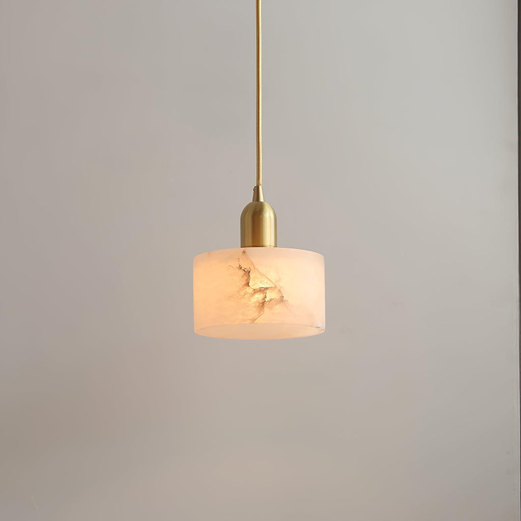 Brio cylindrisk pendellampe i alabaster