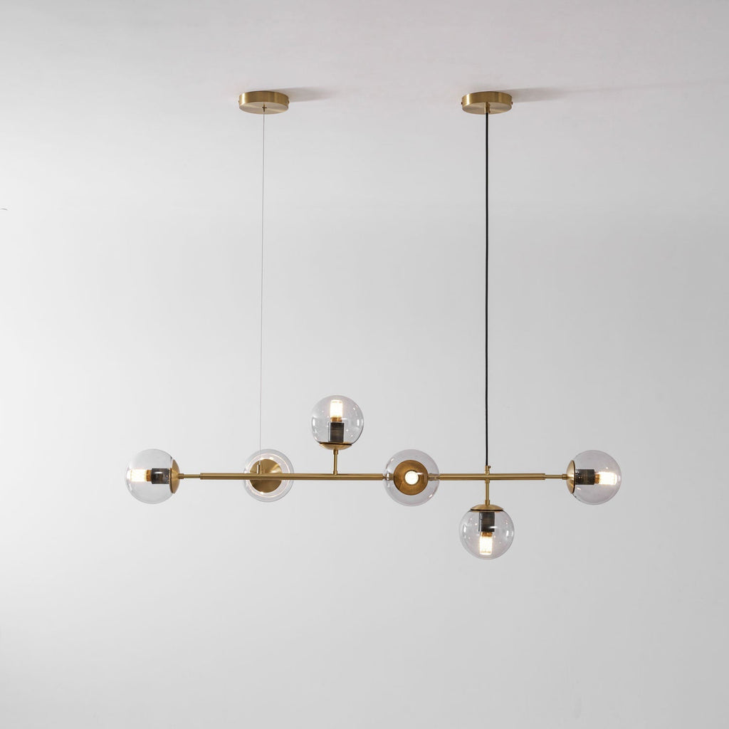 Minimalistische modulaire bolvormige kroonluchter
