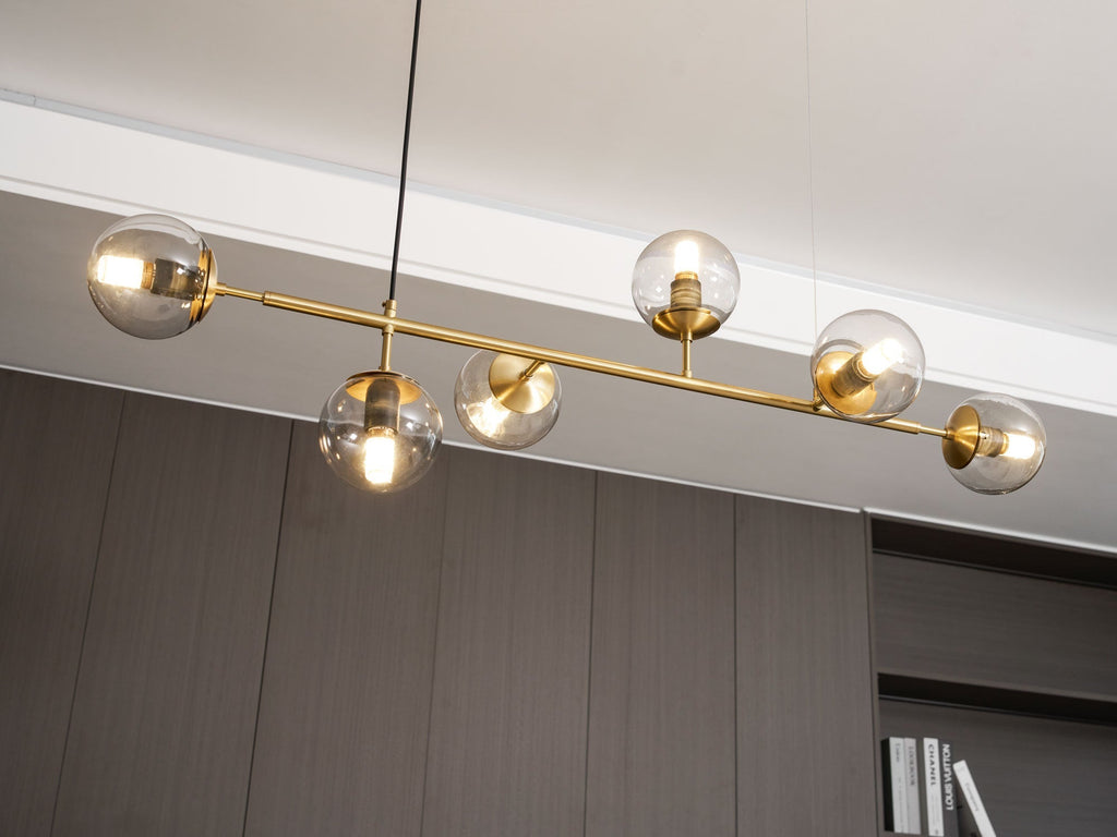 Minimalistische modulaire bolvormige kroonluchter