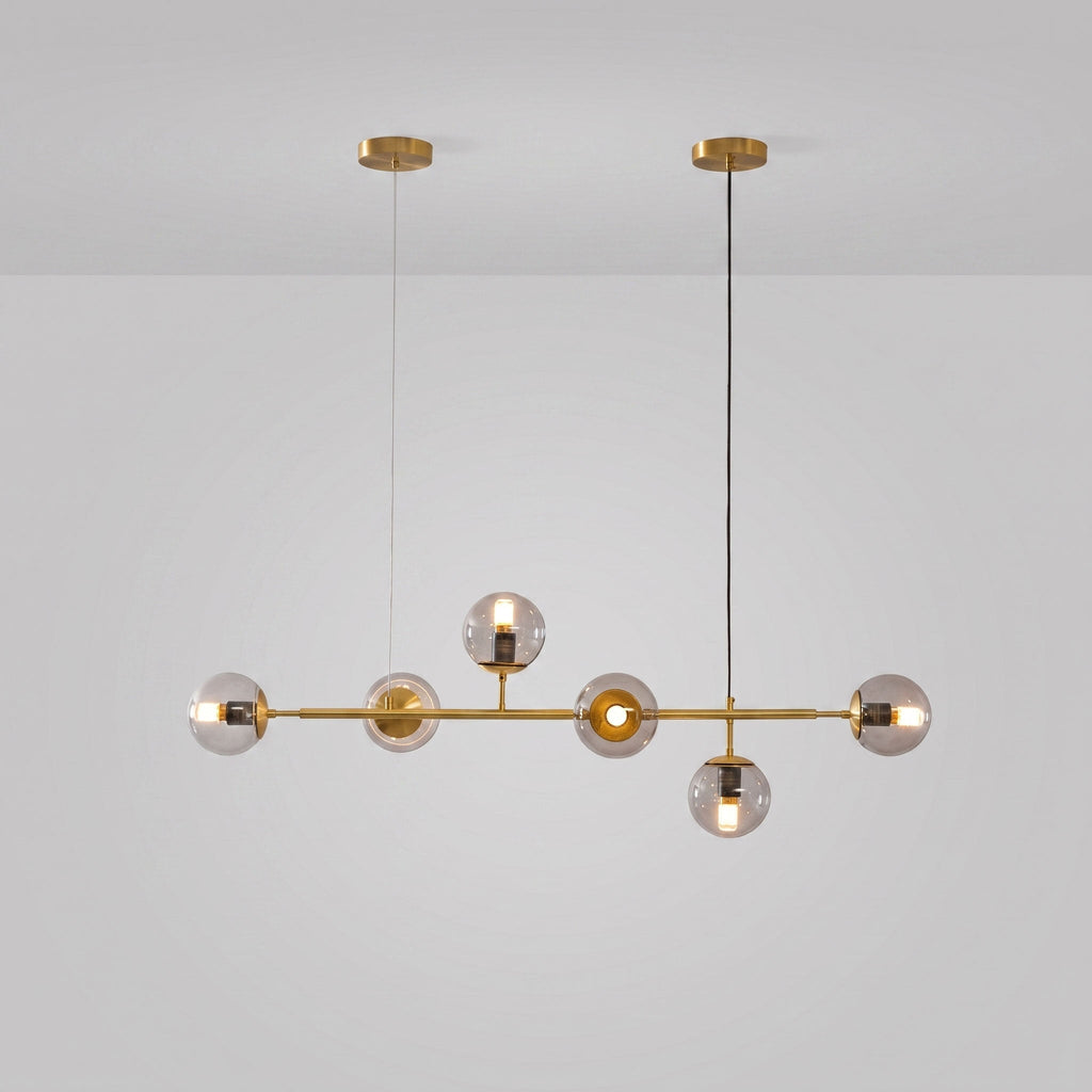Minimalistische modulaire bolvormige kroonluchter