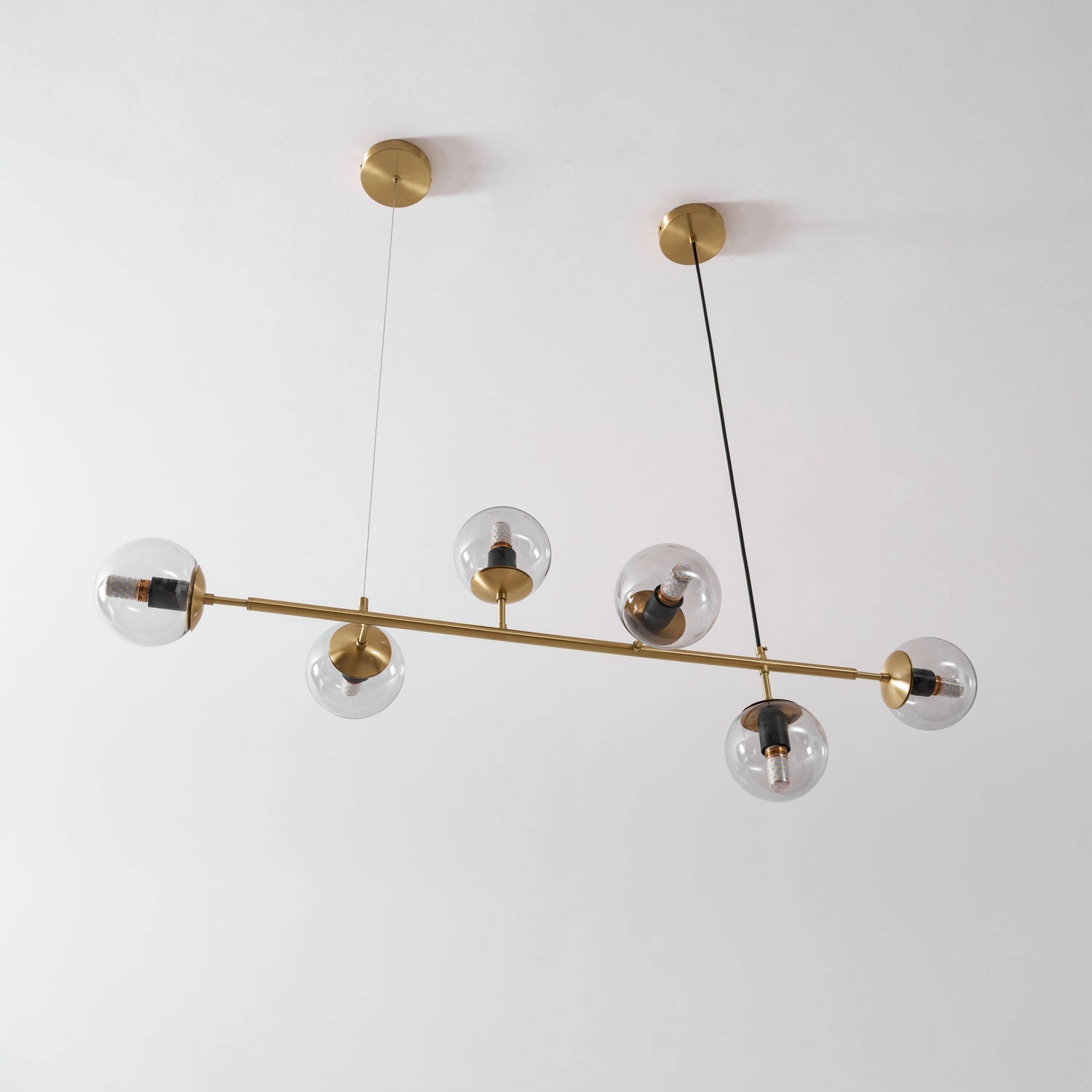 Minimalistische modulaire bolvormige kroonluchter