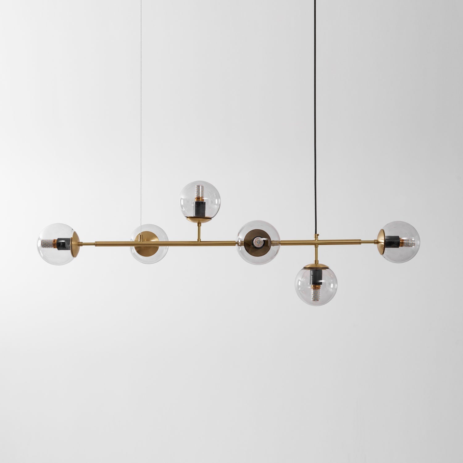 Minimalistische modulaire bolvormige kroonluchter