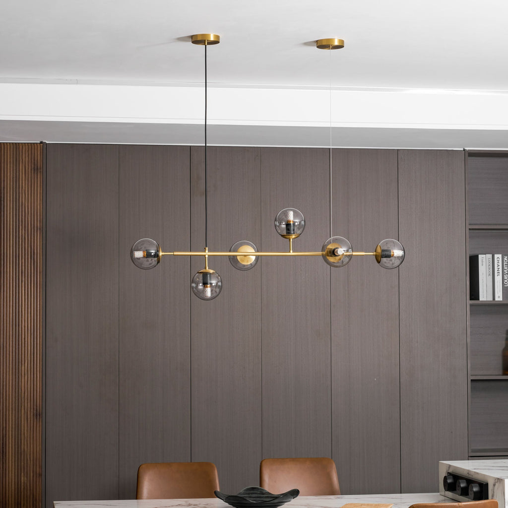 Minimalistische modulaire bolvormige kroonluchter