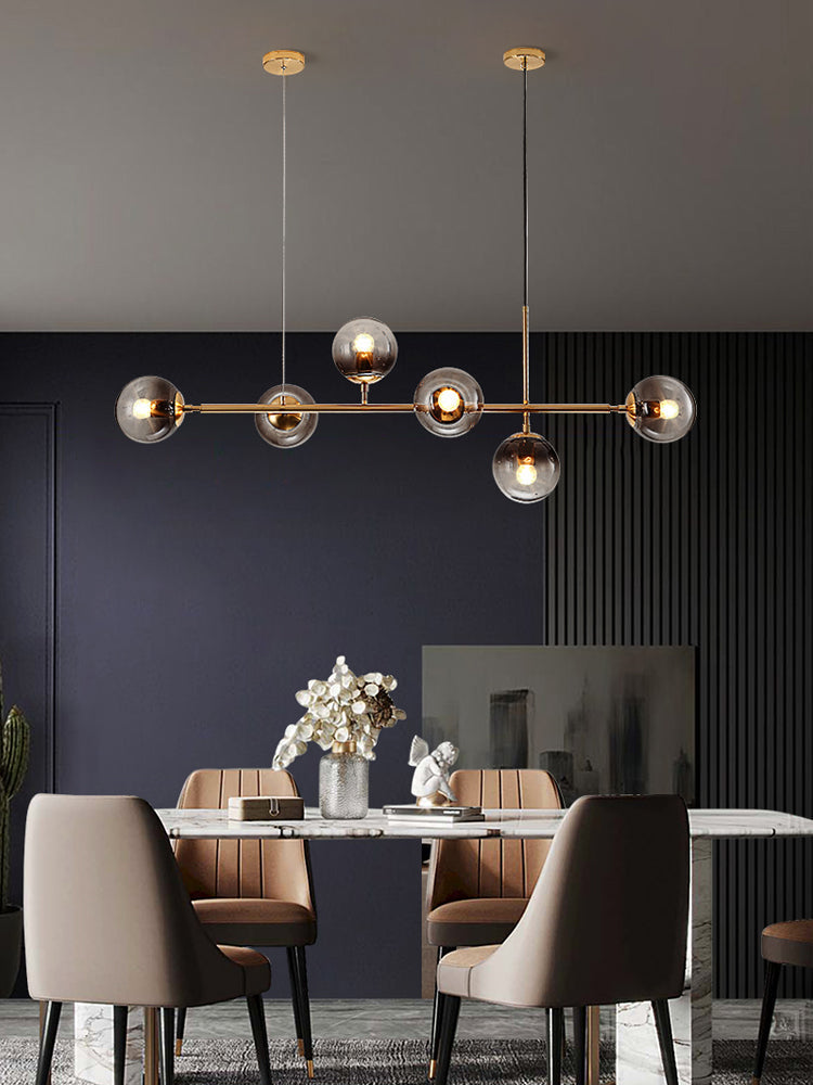 Minimalistische modulaire bolvormige kroonluchter